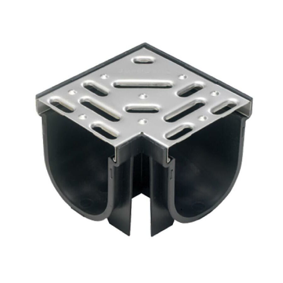 Strip Drain Corner Stainless Steel